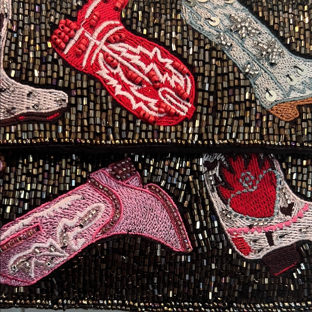 Viral Beaded Boots/Western Shoulder Bag - Picture 3 of 5